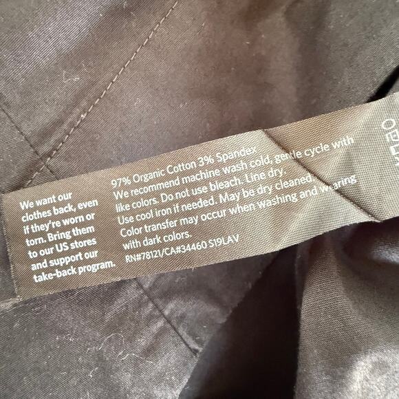 Eileen Fisher System Organic Cotton Tunic Black Rolled Sleeve Size M Minimalist - Picture 6 of 6